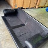 “Midday” leather sofa by Giovanni Offredi for Saporiti Italia 1980