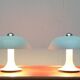 Mid-century German mushroom table lamp from the Space Age, by Kontakt-Werkstätten / Staff, 1960s, set of 2.