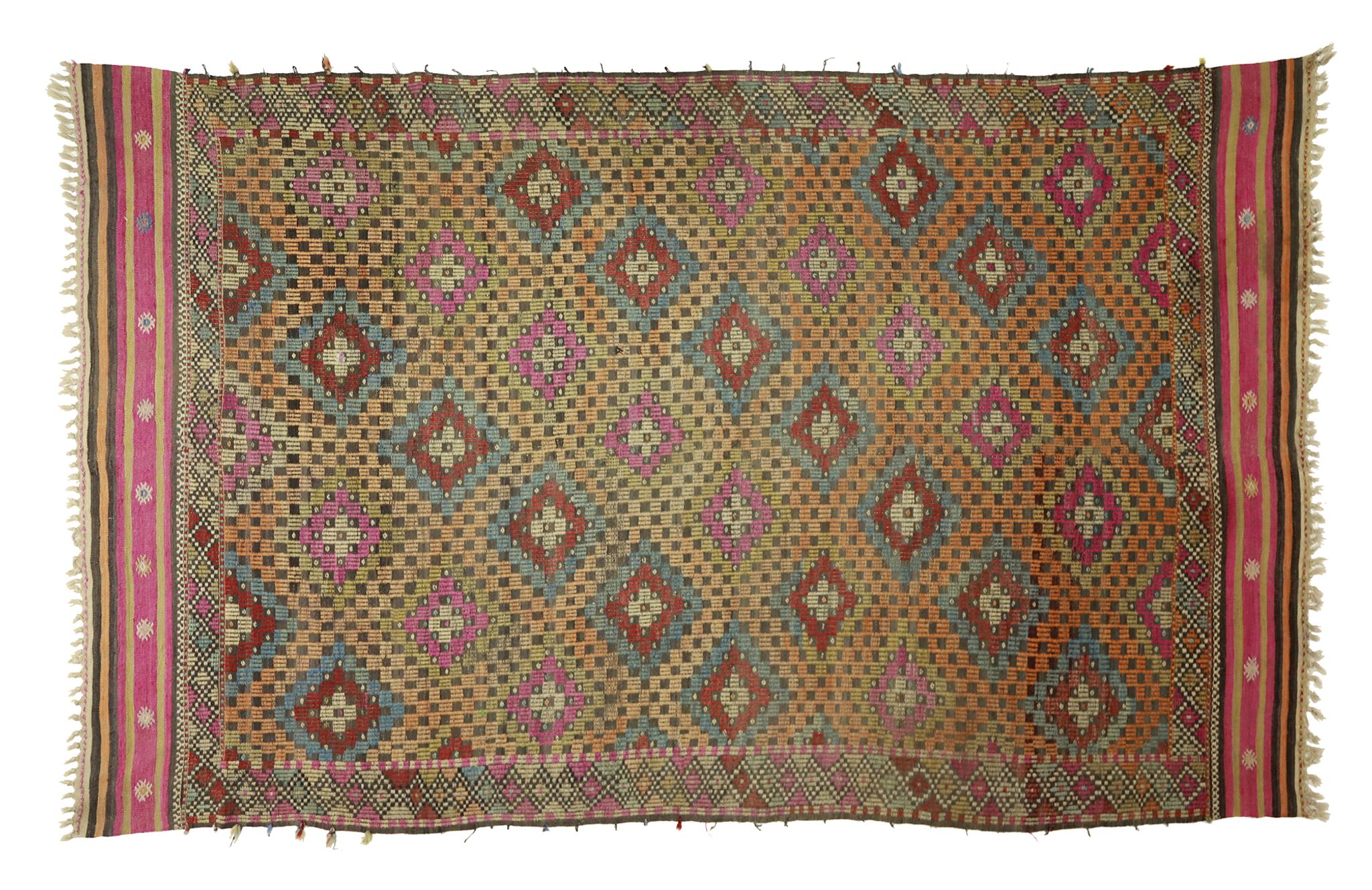 Tapis kilim artisanal d’Anatolie 312 cm x 190 cm