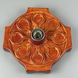 1960s/1970s Ceramic Wall Sconce, Mid-Century Space Age Design