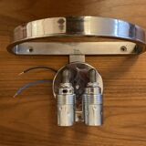 1 x Wall lamp by Carlo Nason for Mazzega, Cascade, Ice Blue, 1970s