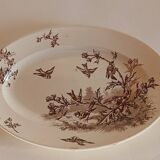 Plat de service en terre de fer