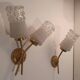 Pair of 1960s gold wall lights