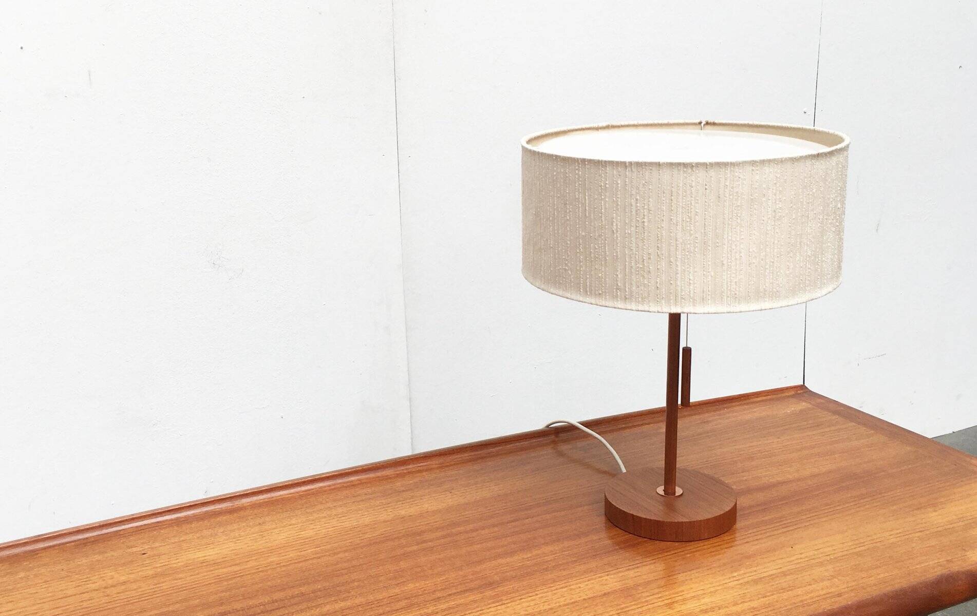 Teak table lamp type 25 mid-century by Temde