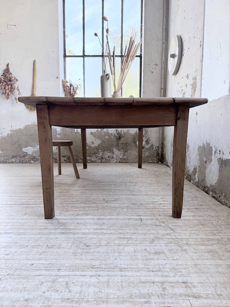 Oak farmhouse table 1950 212cm