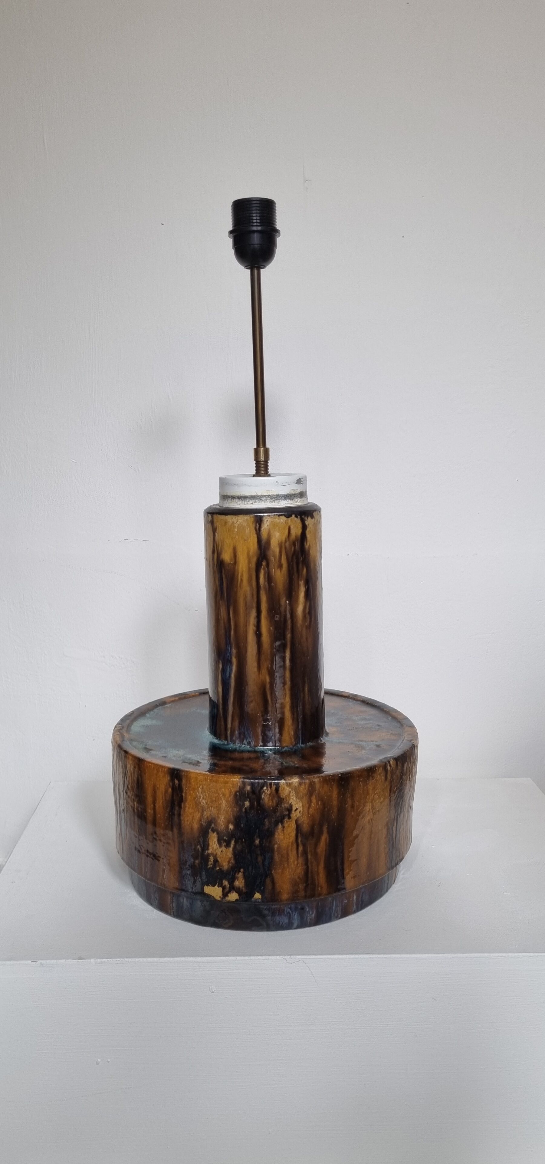 Large Ceramic Mid-Century Floor Lamp Dijkstra, 1960s