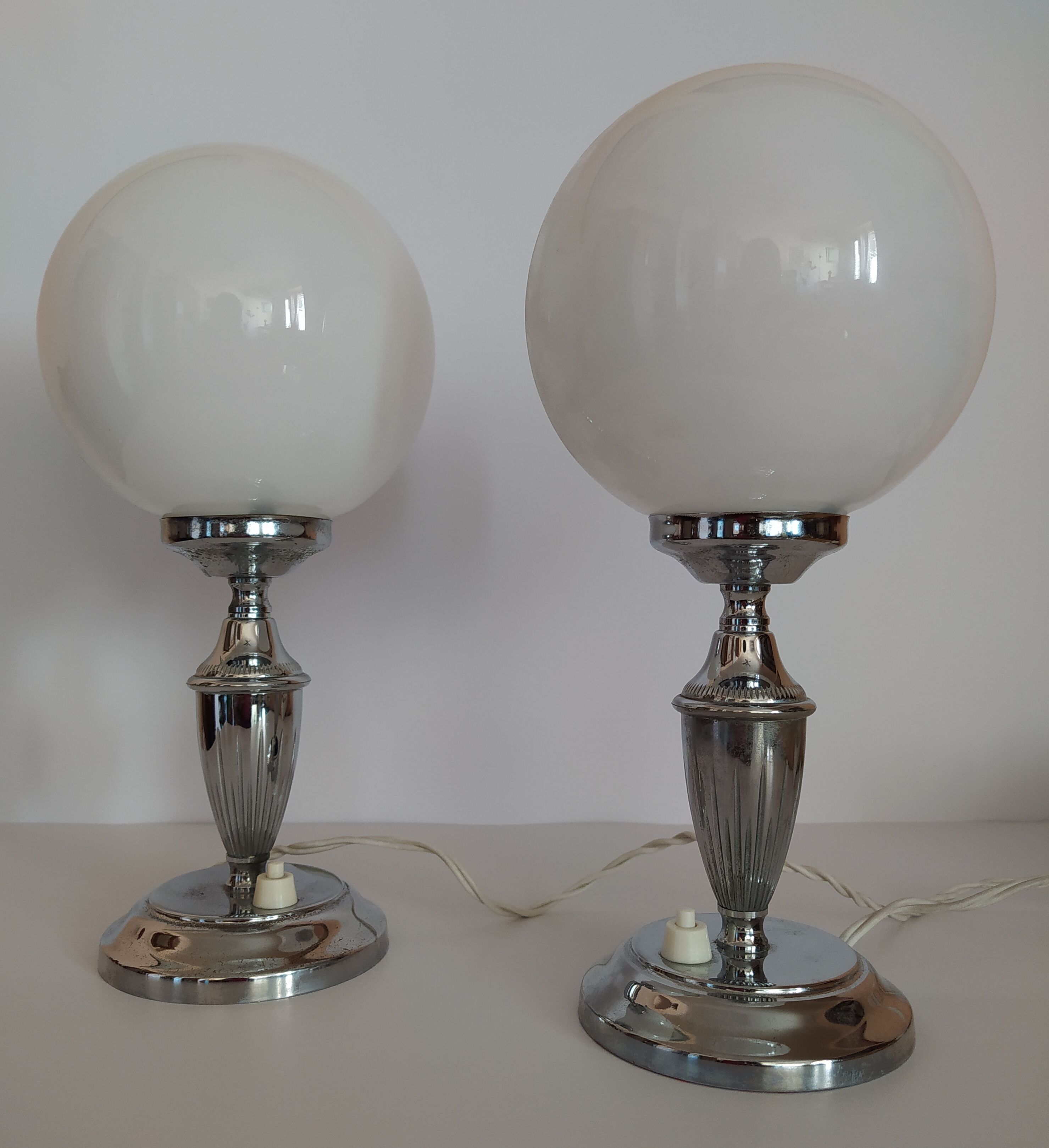 Pair of bedside lamps