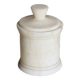 Vintage cream white marble box / candy box with lid