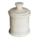 Vintage cream white marble box / candy box with lid