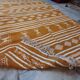 Moroccan Berber yellow kilim carpet made entirely by hand in pure wool