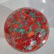 Old multi-colored glass flower vase