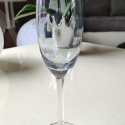Lot 4 multicolored champagne flutes
