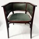Art deco armchair in courbet wood "maison thonet" 20th century
