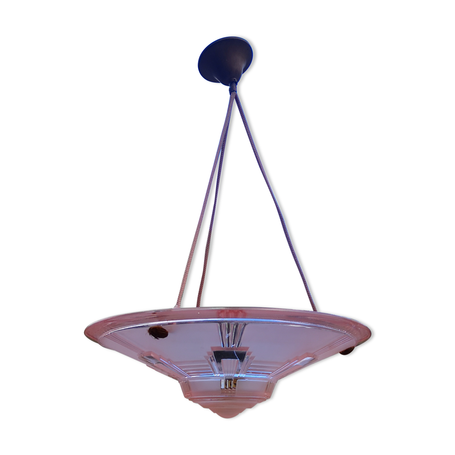 Glass pendant light