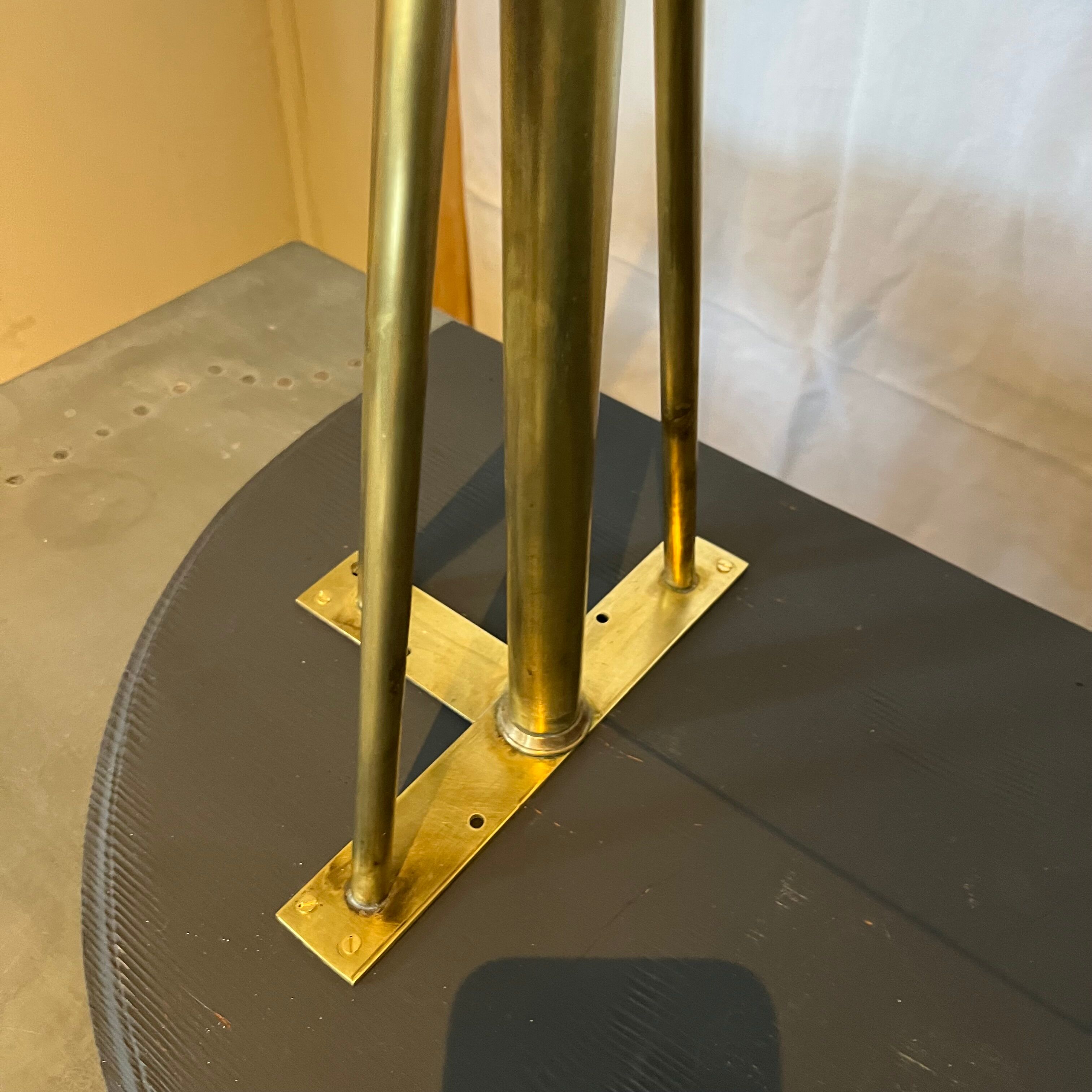 Brass & glass shelf