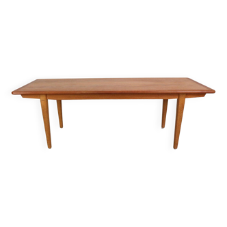 Table basse moderne en teck du milieu du siècle, Danemark des années 1960