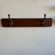 Scandinavian coat rack in solid teak from the 1970s.