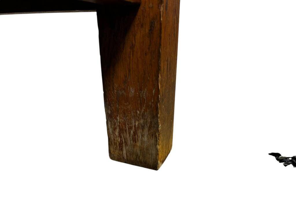 Vintage wooden high table / bar table / side table