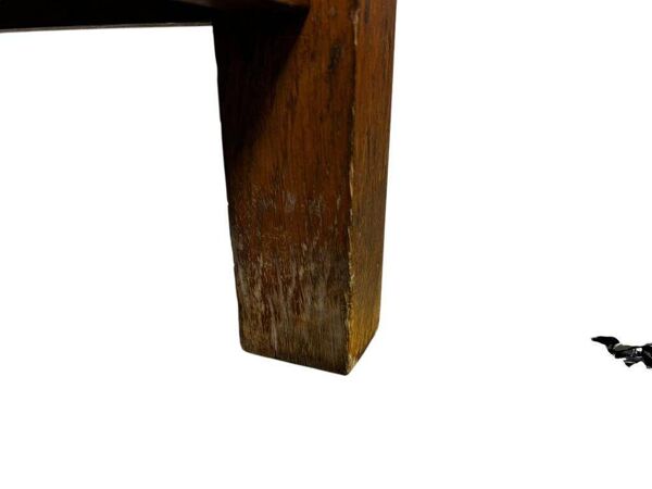 Table haute vintage en bois / table de bar / table d'appoint