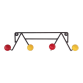 Wall coat rack balls 60s