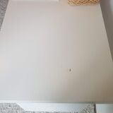 White desk with compass feet circa 1960