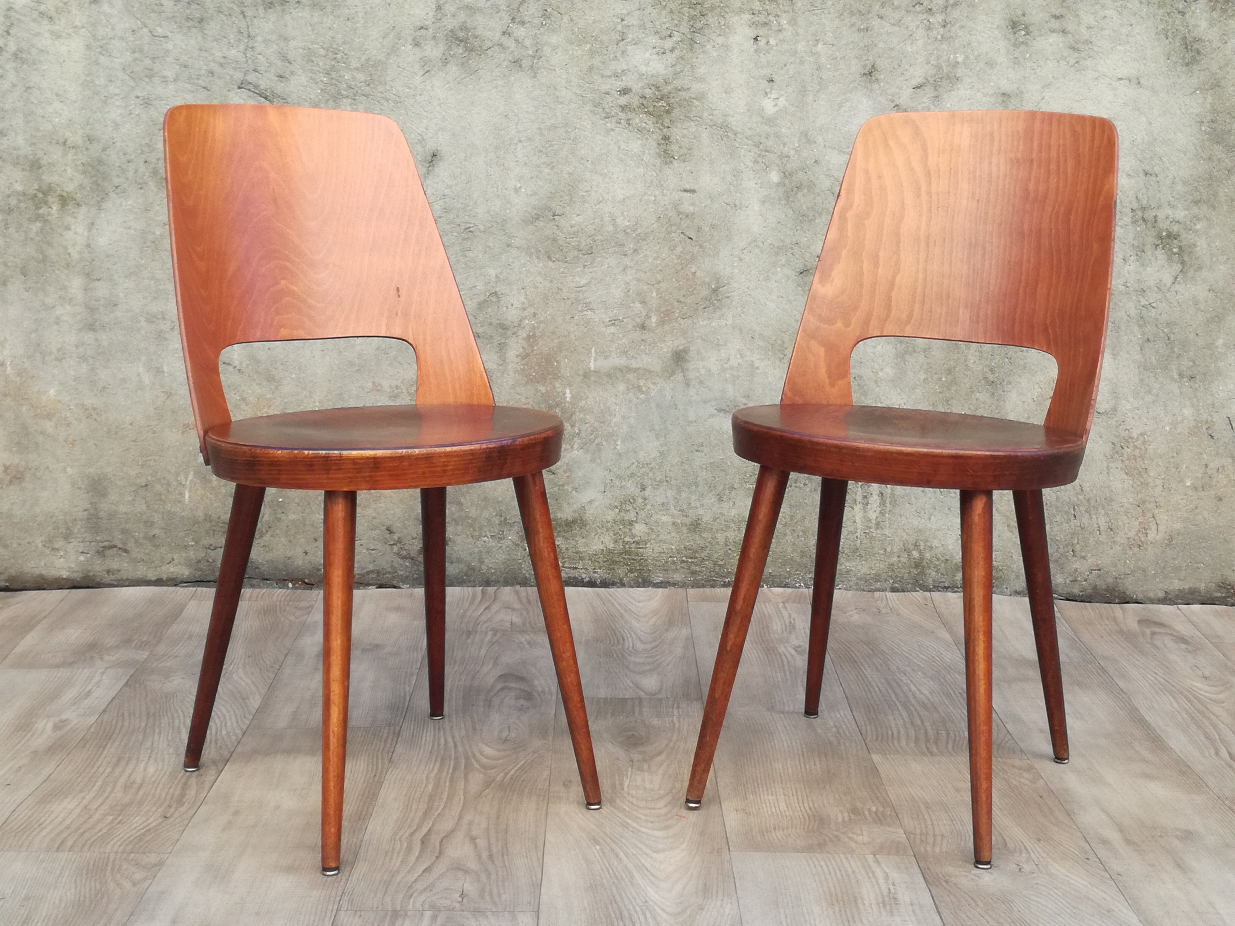 Pair of Baumann Mondor bistro chairs