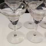Suite of 6 glasses