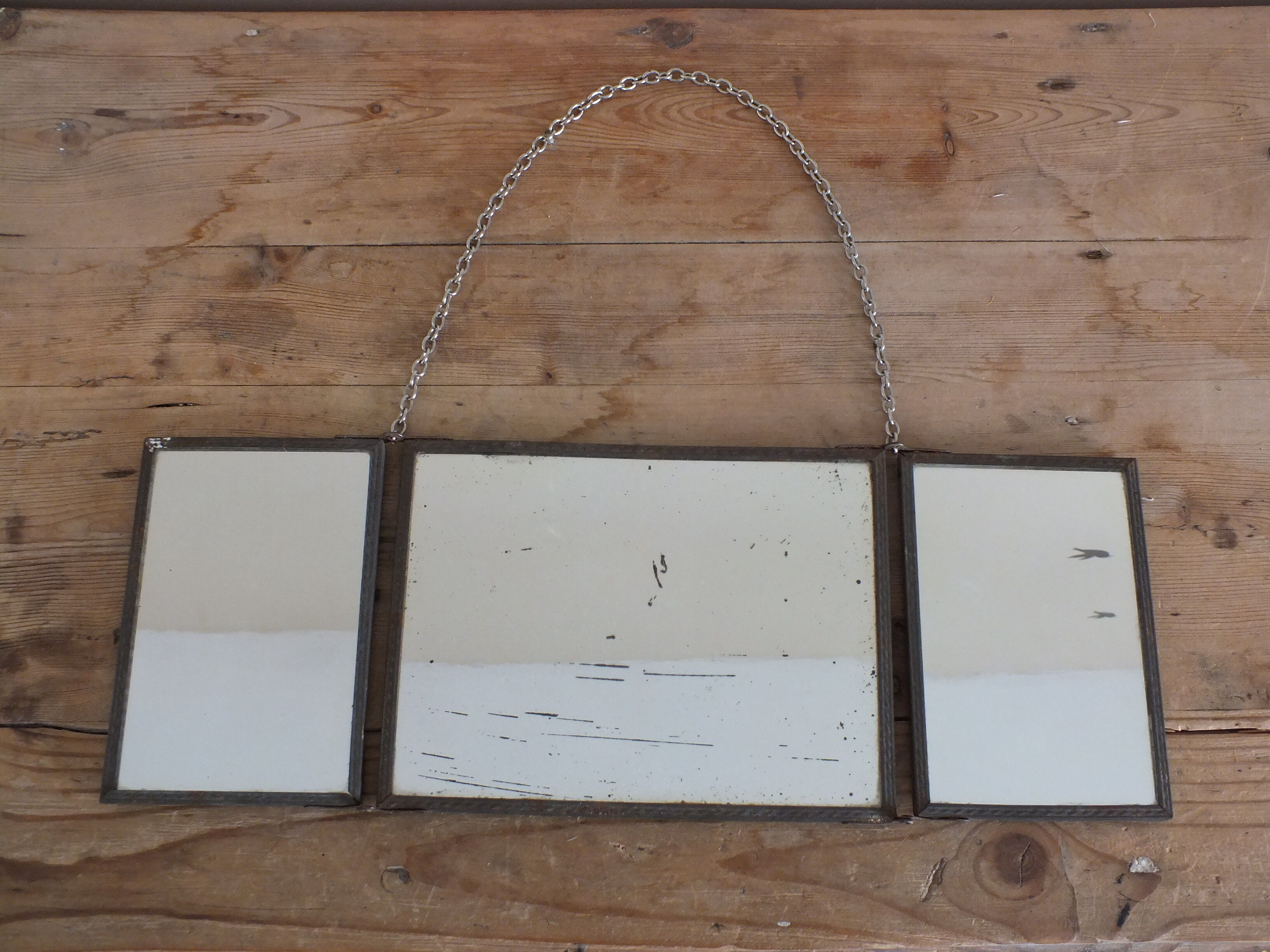 Triptych mirror 42x15cm