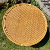 Table basse en rotin