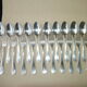 Tableware, housewife 24 pieces in silver metal 84 G Art Deco style