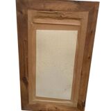 Two antique 19th century mirrors in carved Napoleon oak wood