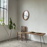 Oval cherry mirror