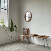 Oval cherry mirror