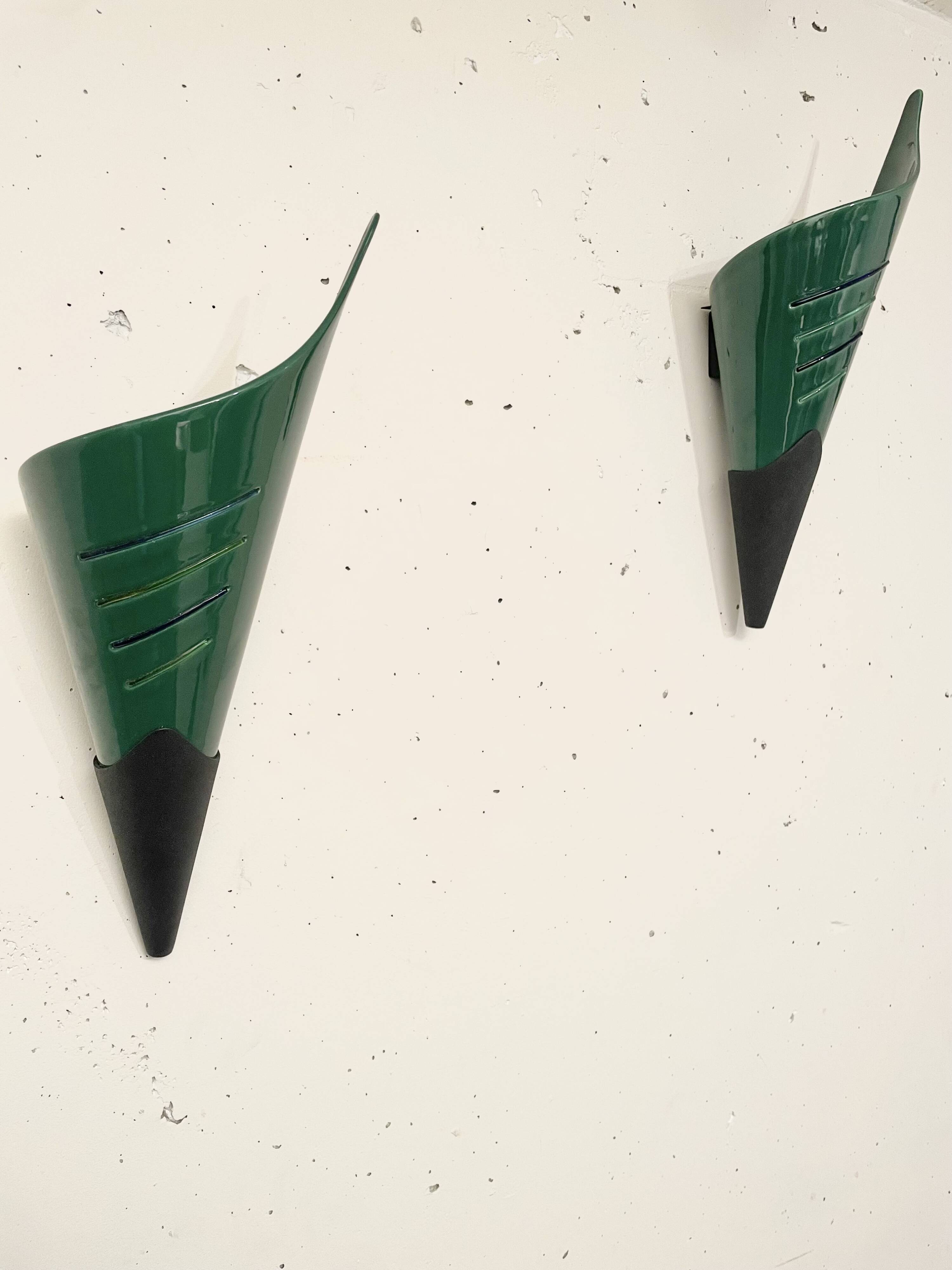 Pair of Micron illuminazione wall lights, 1980