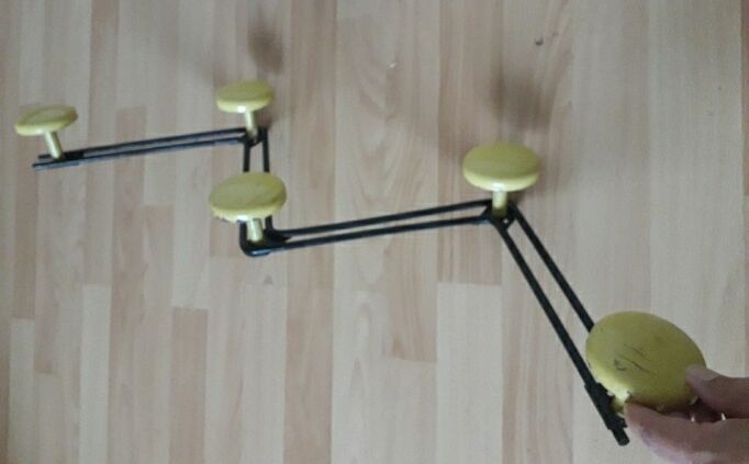Vintage metal coat rack