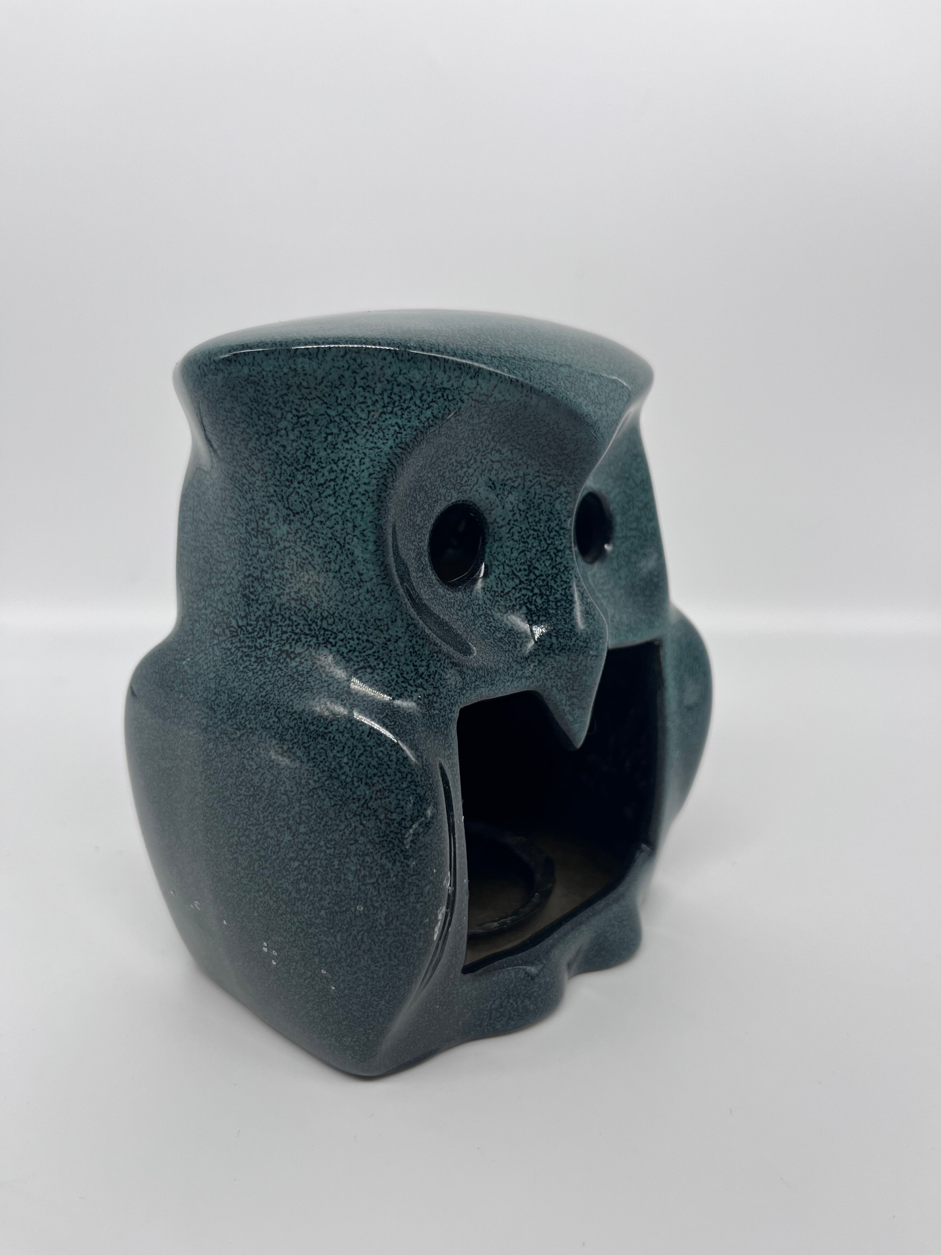 Bougeoir hibou en céramique