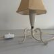 Paire de lampes de chevet du milieu du siècle en laiton et abat-jour en tissu, années 1960, Allemagne