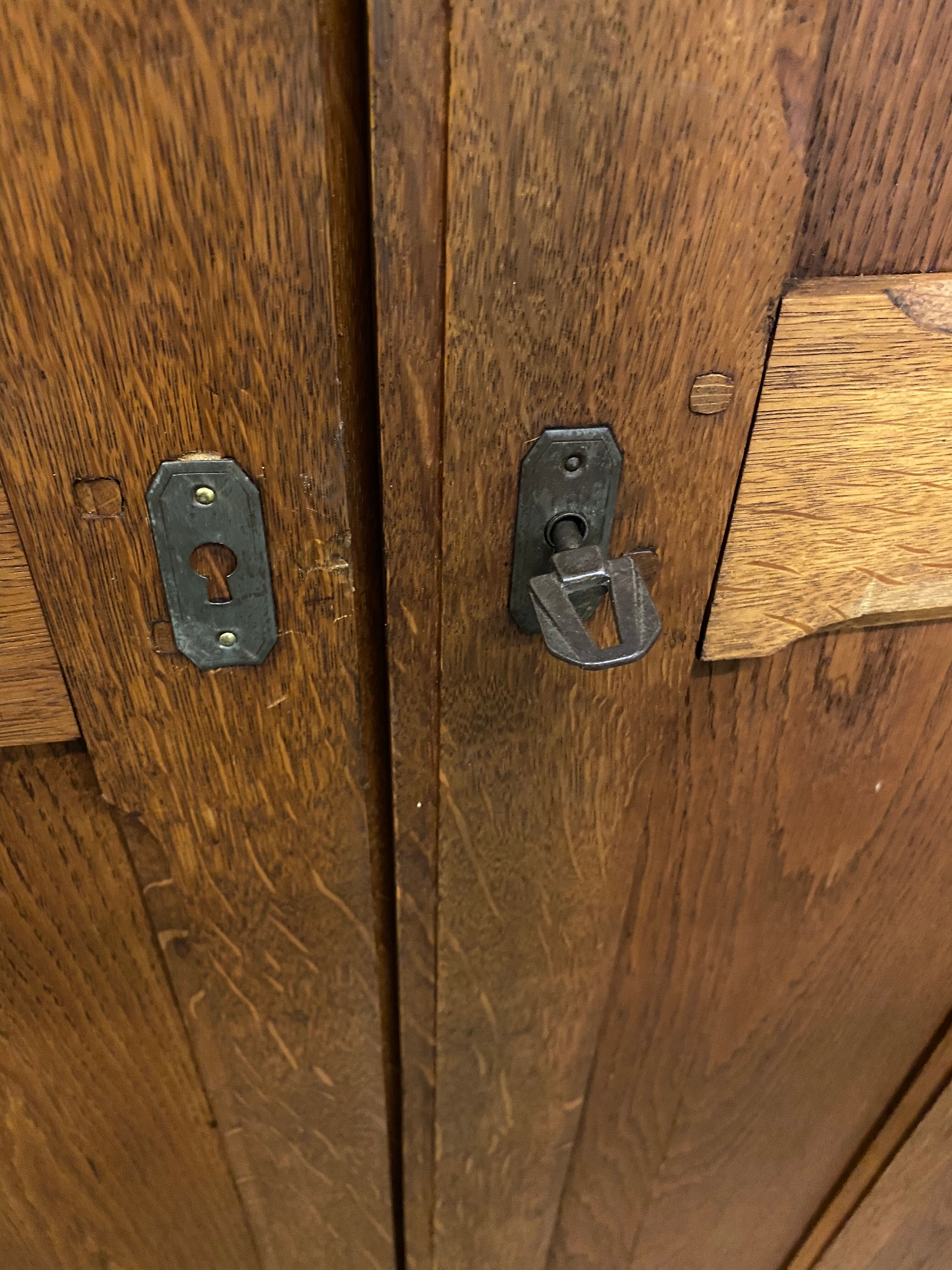 Parisian cabinet vintage solid oak