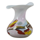 Vintage 1990s willingen handmade / mouth-blown art glass vase.