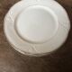 6 porcelain plates Art Nouveau period White and gold border - Diameter 23 cm
