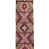 Vintage Turkish Oushak Handwoven Rug 78x365 cm