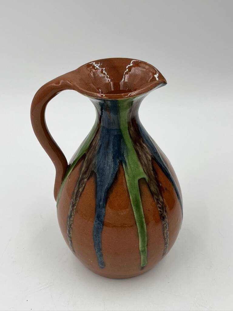 Set of 4 Flemish art nouveau stoneware