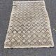 Persian rug in knotted wool beige flower 170x90