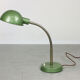 Vintage green gooseneck table lamp