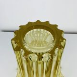 Vase art déco par Pierre D'Avesn, verre jaune