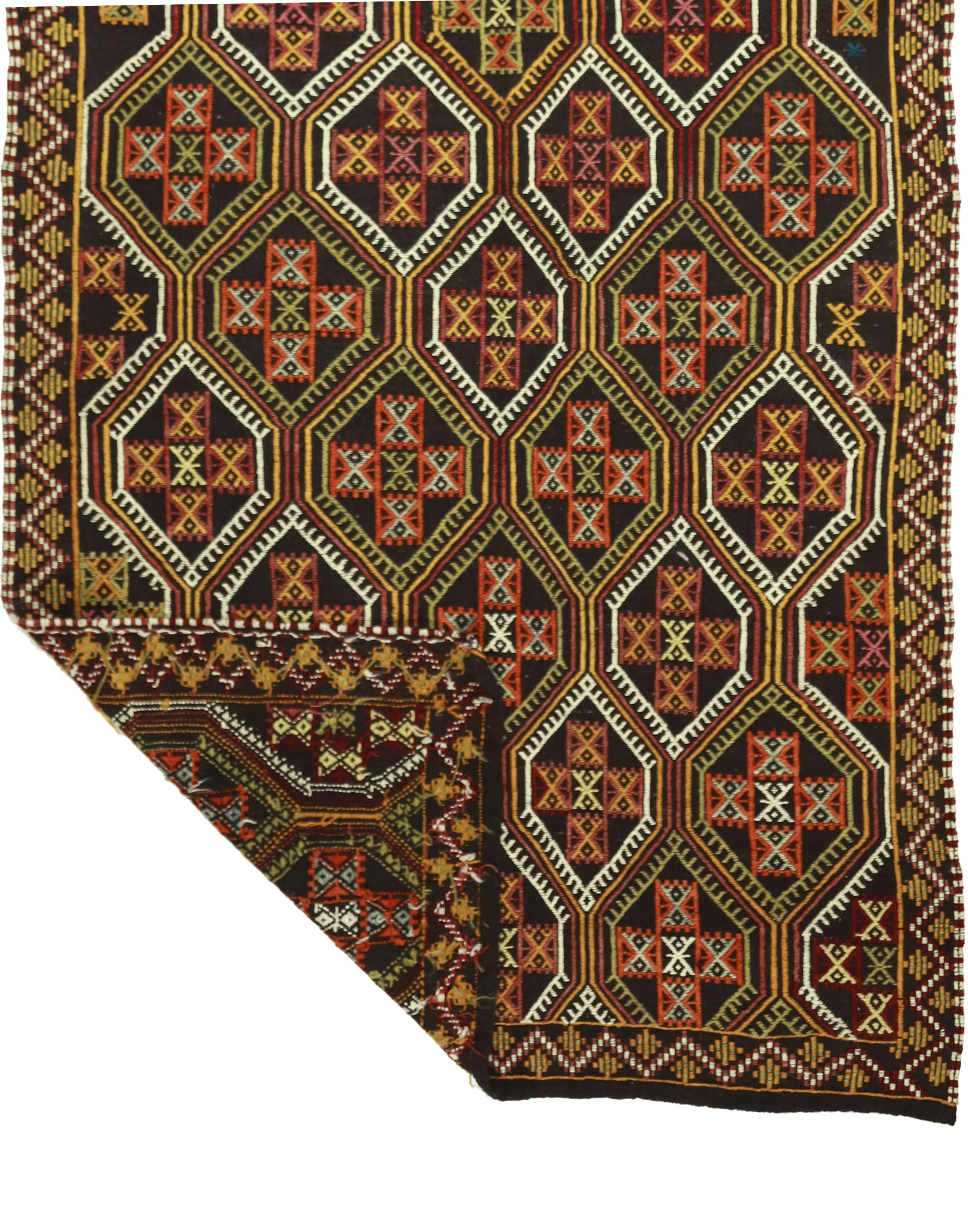 Anatolian handmade kilim rug 350 cm x 151 cm