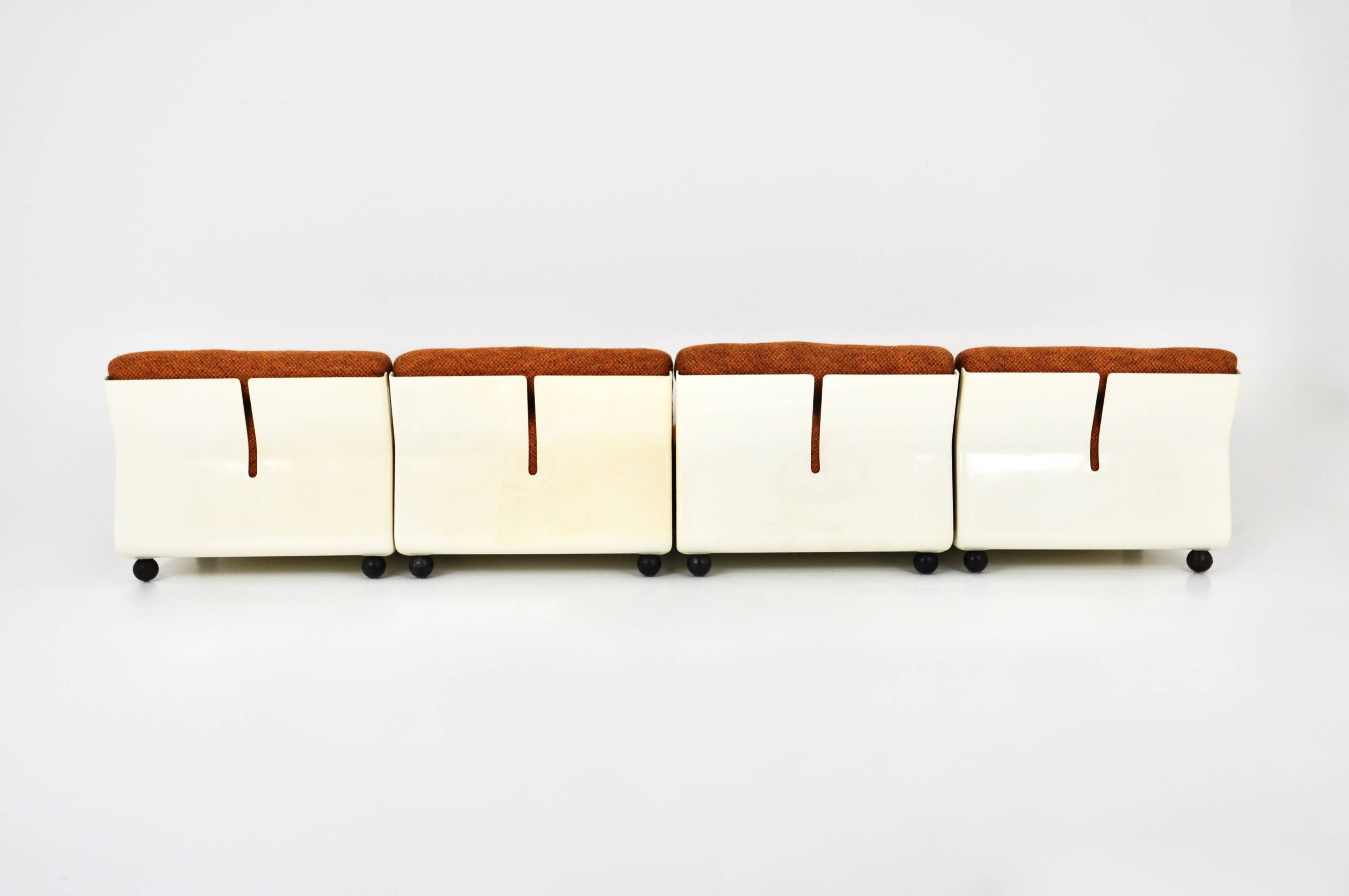 Amanta armchairs by Mario Bellini for C&B Italia, 1960, set of 4