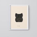 Geometric giclee art print, A3