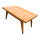 Scandinavian 1960s transformable coffee table in light wood.