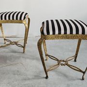 Pair of Mid Century Modern ottomans by Pier Luigi Colli from the 1950s.